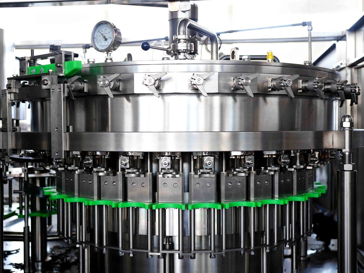 Real filling machine for glass bottle beverage line
